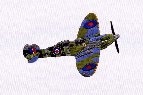 Army Fighter Plane Embroidery