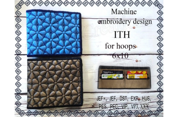 Billfold Machine Embroidery Design