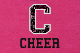 C for Cheer Applique Embroidery