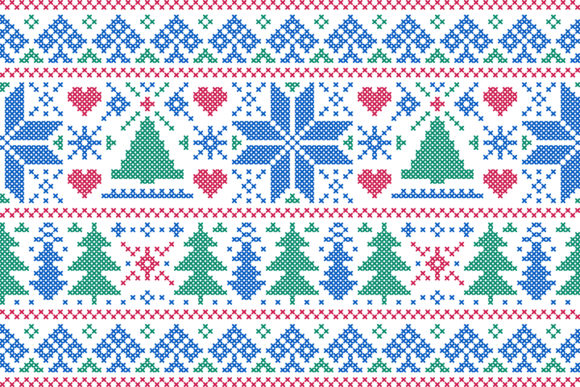 Christmas Nordic Embroidery Style