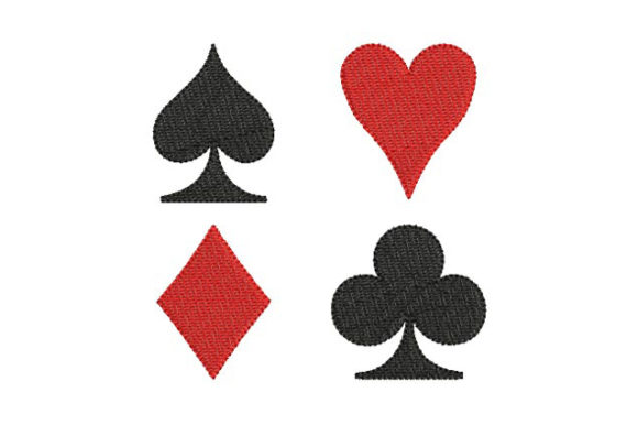 Four Suits Embroidery Design