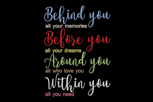 Inspirational Embroidery Quote