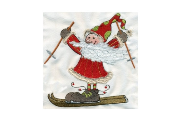 Sassy Skiing Santa