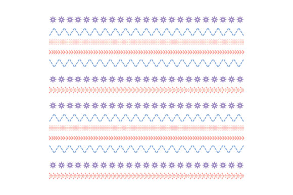 Seamless Embroidery Wall Design
