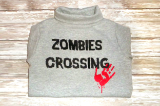 Zombies Crossing Embroidery